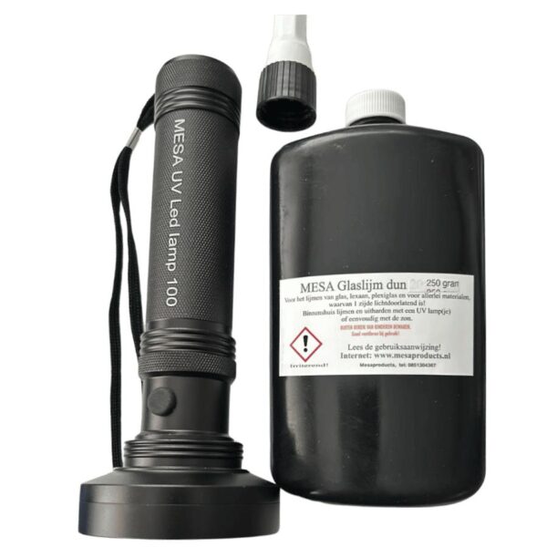 glaslijm 250 gram met 100 led UVlamp