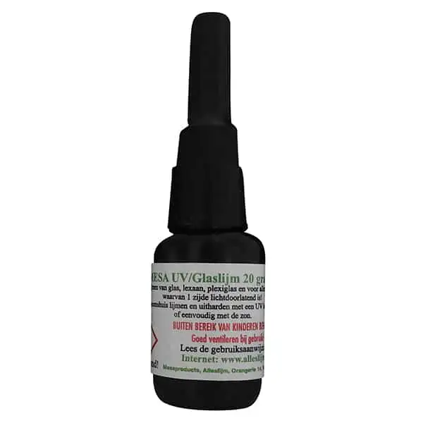 uv lijm, glaslijm