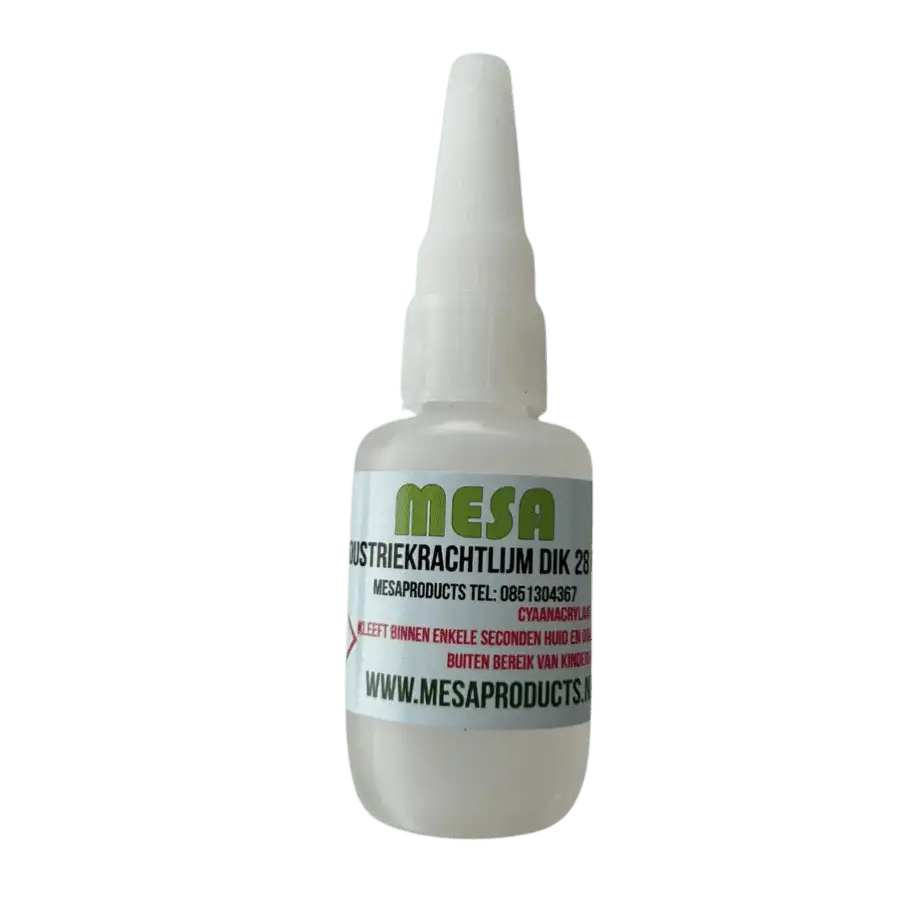 Lijmen en het past niet exact? gebruik de industrielijm van Mesa dik
